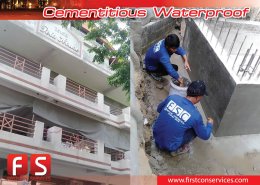 งานกันซึมระบบ Cemrntious Waterproofing Slurry 01
