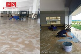 บริการทาสีพื้นแผนกช่างยนต์ วิทยาลัยการอาชีพวังไกลกังวล ๒
