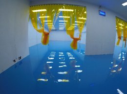 งานพื้น Epoxy Self-Leveling โรงงานแรบบิท เบสท์ ฟู๊ด จ.สมุทรสาคร