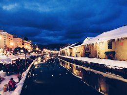  Otaru Canal-Japan เป็นเมืองแห่งเศรษฐกิจ