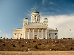 Helsinki cathedral-Finland ประเทศที่ความโดนเด่นทางธรรมชาติ