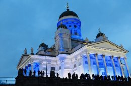 Helsinki cathedral-Finland ประเทศที่ความโดนเด่นทางธรรมชาติ