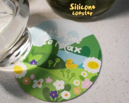 รับทำแผ่นซิลิโคนรองแก้วน้ำ (Silicone Coaster)