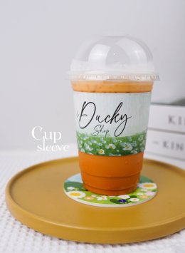 รับทำ Cup sleeve ออกแบบลายเองได้