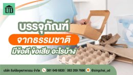 บรรจุภัณฑ์จากธรรมชาติ มีข้อดี ข้อเสีย อะไรบ้าง