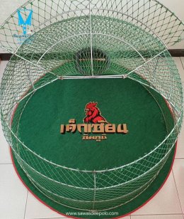 ขอบพระคุณ เด็กเซียน ชัยภูมิ  พรมรองสุ่มไก่ เย็บขอบ หนา 3-4 มิล  มุ้งไก่ชน ตัดเย็บด้วยผ้าสีเดียวทั้งหลัง เย็บผ้าทับหูแขวนไม่หลุดง่ายl เย็บเก็บชายมุ้ง  มีบริการปักชื่อ และโลโก้  สนใจสอบถามเพิ่มเติม  https://line.me/ti/p/VJeTnWFnQS  www.sawasdeepolo.com ️ 08