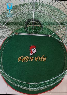 ขอบพระคุณ ศ.สกาย ฟาร์ม  พรมรองสุ่มไก่ เย็บขอบ หนา 3-4 มิล  มุ้งไก่ชน ตัดเย็บด้วยผ้าสีเดียวทั้งหลัง เย็บผ้าทับหูแขวนไม่หลุดง่ายl เย็บเก็บชายมุ้ง  มีบริการปักชื่อ และโลโก้  สนใจสอบถามเพิ่มเติม  https://line.me/ti/p/VJeTnWFnQS  www.sawasdeepolo.com ️ 0842254