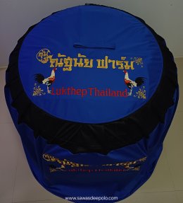  ขอบพระคุณซุ้มณัฐนัยฟาร์ม ️ มุ้งไก่ชน ตัดเย็บด้วยผ้าสีเดียวทั้งหลัง เย็บผ้าทับหูแขวนไม่หลุดง่ายl เย็บเก็บชายมุ้ง ️ พรมรองสุ่มไก่ เย็บขอบ หนา 3 มิล ️ จัดส่งฟรี ไม่มีปลายทางค่ะ  มีบริการปักชื่อ และโลโก้ ออกแบบฟรี สนใจสอบถามเพิ่มเติม  http://line.me/ti/p/~sa