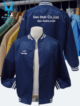 ขอบพระคุณ Dev Hub Co.,Ltd. เสื้อแจ็คเก็ตทรงเบสบอล เนื้อผ้าไมโครพีช เนื้อนุ่มเบาสัมผัสสบายไม่ยับง่าย ไม่ระคายเคือง มีกระเป๋าข้างซ้าย-ขวา ใส่แล้วไม่ร้อน บริการปักเสื้อ พร้อมออกแบบ ไม่มีขั้นต่ำ สนใจสอบถามเพิ่มเติม  https://line.me/ti/p/VJeTnWFnQS  www.sawasd