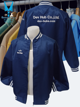 ขอบพระคุณ Dev Hub Co.,Ltd. เสื้อแจ็คเก็ตทรงเบสบอล เนื้อผ้าไมโครพีช เนื้อนุ่มเบาสัมผัสสบายไม่ยับง่าย ไม่ระคายเคือง มีกระเป๋าข้างซ้าย-ขวา ใส่แล้วไม่ร้อน บริการปักเสื้อ พร้อมออกแบบ ไม่มีขั้นต่ำ สนใจสอบถามเพิ่มเติม  https://line.me/ti/p/VJeTnWFnQS  www.sawasd