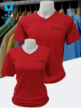 ขอบพระคุณ Miss Massage เสื้อยืดคอวีเนื้อผ้าคอตตอน 100% ผ้านุ่ม แห้งไวไม่อมเหงื่อ อยู่ทรงไม่ย้วย พร้อมบริการปัก  สนใจสอบถามเพิ่มเติม  https://line.me/ti/p/VJeTnWFnQS  www.sawasdeepolo.com ️ 0842254054 #sawasdeepolo #สวัสดีโปโล #เสื้อยืดคอปก #เสื้อยืด #เสื้