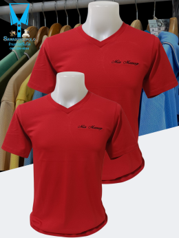 ขอบพระคุณ Miss Massage เสื้อยืดคอวีเนื้อผ้าคอตตอน 100% ผ้านุ่ม แห้งไวไม่อมเหงื่อ อยู่ทรงไม่ย้วย พร้อมบริการปัก  สนใจสอบถามเพิ่มเติม  https://line.me/ti/p/VJeTnWFnQS  www.sawasdeepolo.com ️ 0842254054 #sawasdeepolo #สวัสดีโปโล #เสื้อยืดคอปก #เสื้อยืด #เสื้