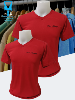 ขอบพระคุณ Miss Massage เสื้อยืดคอวีเนื้อผ้าคอตตอน 100% ผ้านุ่ม แห้งไวไม่อมเหงื่อ อยู่ทรงไม่ย้วย พร้อมบริการปัก  สนใจสอบถามเพิ่มเติม  https://line.me/ti/p/VJeTnWFnQS  www.sawasdeepolo.com ️ 0842254054 #sawasdeepolo #สวัสดีโปโล #เสื้อยืดคอปก #เสื้อยืด #เสื้