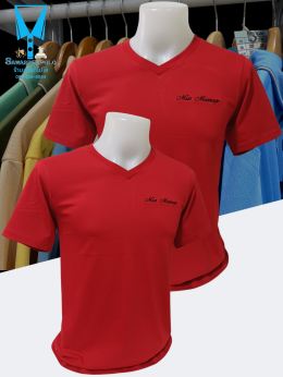 ขอบพระคุณ Miss Massage เสื้อยืดคอวีเนื้อผ้าคอตตอน 100% ผ้านุ่ม แห้งไวไม่อมเหงื่อ อยู่ทรงไม่ย้วย พร้อมบริการปัก  สนใจสอบถามเพิ่มเติม  https://line.me/ti/p/VJeTnWFnQS  www.sawasdeepolo.com ️ 0842254054 #sawasdeepolo #สวัสดีโปโล #เสื้อยืดคอปก #เสื้อยืด #เสื้