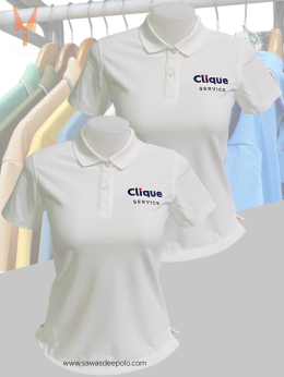ขอบพระคุณ บริษัท คลิค เซอร์วิส จำกัด (Clique service)  เสื้อโปโลยูนิฟอร์ม เนื้อผ้าทีเคพรีเมี่ยมสีขาวล้วน พร้อมบริการปักโลโก้ สั่งได้ไม่มีขั้นต่ำ สนใจสอบถามเพิ่มเติม  http://line.me/ti/p/~sawasdeepolo  www.sawasdeepolo.com ️ 0842254054 #sawasdeepolo #สวัสด