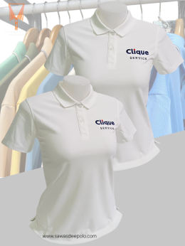 ขอบพระคุณ บริษัท คลิค เซอร์วิส จำกัด (Clique service)  เสื้อโปโลยูนิฟอร์ม เนื้อผ้าทีเคพรีเมี่ยมสีขาวล้วน พร้อมบริการปักโลโก้ สั่งได้ไม่มีขั้นต่ำ สนใจสอบถามเพิ่มเติม  http://line.me/ti/p/~sawasdeepolo  www.sawasdeepolo.com ️ 0842254054 #sawasdeepolo #สวัสด