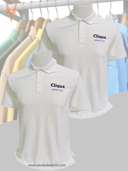 ขอบพระคุณ บริษัท คลิค เซอร์วิส จำกัด (Clique service)  เสื้อโปโลยูนิฟอร์ม เนื้อผ้าทีเคพรีเมี่ยมสีขาวล้วน พร้อมบริการปักโลโก้ สั่งได้ไม่มีขั้นต่ำ สนใจสอบถามเพิ่มเติม  http://line.me/ti/p/~sawasdeepolo  www.sawasdeepolo.com ️ 0842254054 #sawasdeepolo #สวัสด