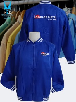 ขอบพระคุณ Oodles Math by I CAN READ เสื้อแจ็คเก็ตทรงเบสบอลสีน้ำเงิน เนื้อผ้าไมโครพีช เนื้อนุ่มเบาสัมผัสสบายไม่ยับง่าย ไม่ระคายเคือง มีกระเป๋าข้างซ้าย-ขวา ใส่แล้วไม่ร้อน บริการปักเสื้อ พร้อมออกแบบ ไม่มีขั้นต่ำ สนใจสอบถามเพิ่มเติม  https://line.me/ti/p/VJeT