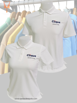 ขอบพระคุณ บริษัท คลิค เซอร์วิส จำกัด (Clique service)  เสื้อโปโลยูนิฟอร์ม เนื้อผ้าทีเคพรีเมี่ยมสีขาวล้วน พร้อมบริการปักโลโก้ สั่งได้ไม่มีขั้นต่ำ สนใจสอบถามเพิ่มเติม  http://line.me/ti/p/~sawasdeepolo  www.sawasdeepolo.com ️ 0842254054 #sawasdeepolo #สวัสด