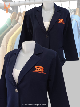 เสื้อสูทปักโลโก้บริษัท ผ้า super nano นุ่มทิ้งตัว ไม่ยับง่าย กระเป๋าใช้งานได้ทั้ง 2 ข้าง สนใจสอบถามเพิ่มเติม  http://line.me/ti/p/~sawasdeepolo  www.sawasdeepolo.com ️ 0842254054 #sawasdeepolo #สวัสดีโปโล #สูท  #เสื้อสูทผู้หญิง #เสื้อสูทผู้ชาย #เสื้อสูท #