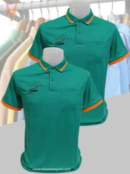 ขอบพระคุณ บริษัท ขอบคุณ 2562 จำกัด เสื้อโปโลเนื้อผ้ามองตากูร์ (Montagut) - เนื้อผ้าหนาและทนทานต่อการใช้งาน ทำให้ผ้าคงรูปได้ดี และไม่เสื่อมสภาพง่าย - มีความยืดหยุ่นสูง ทำให้สามารถปรับตัวเข้ากับรูปร่างได้ดี  - เนื้อผ้ามีสัมผัสที่นุ่มสบาย ทำให้เหมาะสำหรับการ