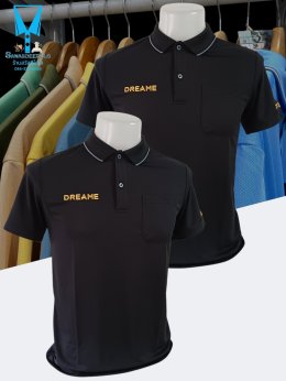 ขอบพระคุณ DREAME เสื้อโปโลสีดำ ผ้าดับเบิ้ลเฟรส ซับเหงื่อ ระบายอากาศได้ดี เนื้อผ้าทนทานอยู่ทรงไม่ย้วย ผ้านุ่มเย็นสบาย ไม่หมองง่าย ไม่ขึ้นขุย ไม่ต้องรีด  พร้อมบริการออกแบบและปักโลโก้ มีไซซ์ S - 10XL สนใจสอบถามเพิ่มเติม  https://line.me/ti/p/VJeTnWFnQS  www.
