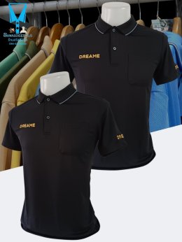 ขอบพระคุณ DREAME เสื้อโปโลสีดำ ผ้าดับเบิ้ลเฟรส ซับเหงื่อ ระบายอากาศได้ดี เนื้อผ้าทนทานอยู่ทรงไม่ย้วย ผ้านุ่มเย็นสบาย ไม่หมองง่าย ไม่ขึ้นขุย ไม่ต้องรีด  พร้อมบริการออกแบบและปักโลโก้ มีไซซ์ S - 10XL สนใจสอบถามเพิ่มเติม  https://line.me/ti/p/VJeTnWFnQS  www.