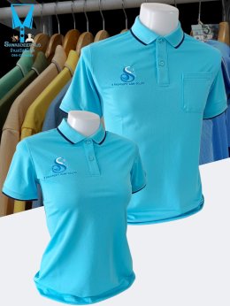 ขอบพระคุณ บริษัท S PROPPERTY CARE CO.,LTD  เสื้อโปโลสีฟ้า ผ้าลูบาลานซ์ เนื้อผ้าเย็นระบายอากาศได้ดี ไม่ขึ้นขุยตลอดอายุการใช้งาน พร้อมบริการปักโลโก้  สั่งได้ไม่มีขั้นต่ำ มีบริการหลังการขาย ​ ออกแบบวางกราฟิกโลโก้ ฟรี!  ค่าบล็อกปักฟรี!​  จัดส่งฟรี!  งานเย็บ ค