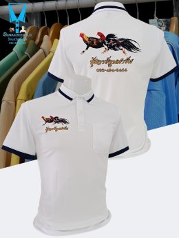 ขอบพระคุณ ซุ้มการ์ตูน ฟาร์ม เสื้อโปโลผ้าดับเบิ้ลเฟรช Micro Fibered Polyester ซับเหงื่อ ระบายอากาศได้ดี เนื้อผ้าทนทานอยู่ทรงไม่ย้วย ผ้านุ่มเย็นสบาย ไม่หมองง่าย ไม่ขึ้นขุย ไม่ต้องรีด size unisex สวมใส่ได้ทั้งชายและหญิง  ️ บริการปักโลโก้และชื่อ พร้อมออกแบบ ไ