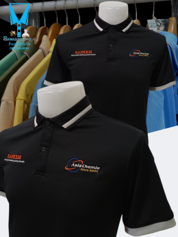 ขอบพระคุณ Asia Chemie  Rankem เสื้อโปโลสีดำ ผ้าดับเบิ้ลเฟรส ซับเหงื่อ ระบายอากาศได้ดี เนื้อผ้าทนทานอยู่ทรงไม่ย้วย ผ้านุ่มเย็นสบาย ไม่หมองง่าย ไม่ขึ้นขุย ไม่ต้องรีด  พร้อมบริการออกแบบและปักโลโก้ มีไซซ์ S - 10XL สนใจสอบถามเพิ่มเติม  https://line.me/ti/p/VJe