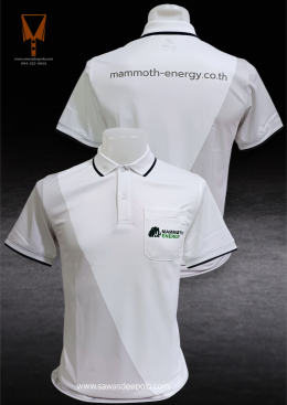 ขอบพระคุณบริษัท mammoth-energy.co.th   เสื้อโปโลผ้าลูบาลานซ์ เนื้อผ้าเย็นระบายอากาศได้ดี ไม่ขึ้นขุยตลอดอายุการใช้งาน  สั่งได้ไม่มีขั้นต่ำ มีบริการหลังการขาย ​ ออกแบบวางกราฟิกโลโก้ ฟรี!  ค่าบล็อกปักฟรี!​  จัดส่งฟรี!  งานเย็บ คุณภาพดี  งานปักคมชัดระดับ HD  