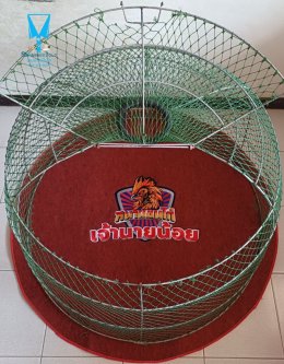 ขอบพระคุณ สนามชนไก่เจ้านายน้อย  พรมรองสุ่มไก่ เย็บขอบ หนา 3.5-4 มิล  มุ้งไก่ชน ตัดเย็บด้วยผ้าสีเดียวทั้งหลัง เย็บผ้าทับหูแขวนไม่หลุดง่ายl เย็บเก็บชายมุ้ง  มีบริการปักชื่อ และโลโก้  สนใจสอบถามเพิ่มเติม  https://line.me/ti/p/VJeTnWFnQS  www.sawasdeepolo.com