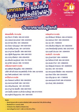 Announcing the list of lucky winners for the Color Festival event