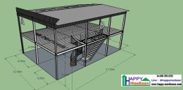 แบบอาคารพานิชย์ 2 ชั้น พร้อมคลังสินค้า แบบโกดัง 3D แจกฟรี   แจกแบบโรงงานฟรี แบบโกดังฟรี