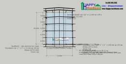 แจกแบบโครงสร้าง 3D โครงสร้างโกดัง-โรงงาน สำเร็จรูป ขนาด 24x30 ม. สูง 7 ม. (ราคาวัสดุ 1.4 ล้านบาท)  Happy Meebaan