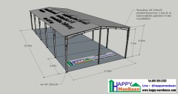 แจกแบบ 3D สร้างตลาดนัดขนาดเล็ก  สร้างพื้นที่อาคารให้เช่า พร้อมแจกแบบโครงสร้างตลาดฟรี