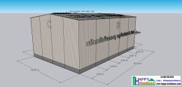 Warehouse plans, factory plans, free 3D warehouse plans, suitable for building rice mills, coffee roasting plants, silos.