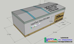 Free 3D Warehouse Design with Two-Storey Office Warehouse & Factory Design Ideas by Happy Meebaan
