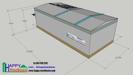 Free 3D Warehouse Design with Two-Storey Office Warehouse & Factory Design Ideas by Happy Meebaan