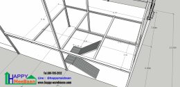 Free 3D Warehouse Design with Two-Storey Office Warehouse & Factory Design Ideas by Happy Meebaan