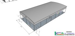 แจกแบบตลาดสด   แบบอาคารหอประชุม โครงสร้างสนามแบด สนามเทนนิส แจกแบบ3D