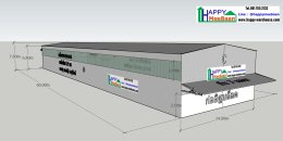 Free 3D Warehouse & Factory Designs with Office | Strong Steel Structure
