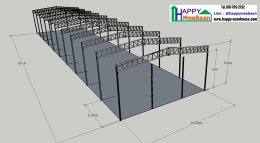Free 3D Warehouse & Factory Designs with Office | Strong Steel Structure