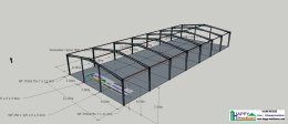 Warehouse Construction and Factory Construction Services | 22x56 Meter Prefabricated Steel Structure Warehouse by Happy Meebaan