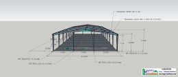Warehouse Construction and Factory Construction Services | 22x56 Meter Prefabricated Steel Structure Warehouse by Happy Meebaan