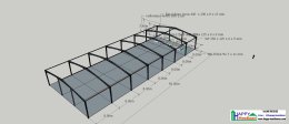 Warehouse Construction and Factory Construction Services | 22x56 Meter Prefabricated Steel Structure Warehouse by Happy Meebaan