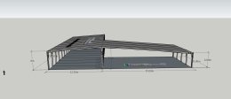 Free 3D Design of Large Parking Lot and Warehouse Area | Affordable Steel Structure Building