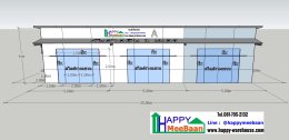 แจกแบบออฟฟิศสำเร็จรูป ไม่ต้องลงเข็ม แบบคลังสินค้าขนาดเล็กผนัง EPS Isowall Sandwich Panel แจกแบบ 3D