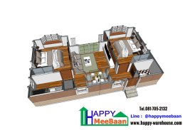 แจกแบบ3D แจกแบบบ้าน ไอเดียสำหรับการสร้างบ้านพักอาศัย สร้างออฟฟิศ MP10 Happy Meebaan