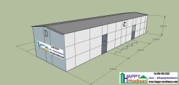 แจกแบบ 3D คลินิก โรงพยาบาลขนาดเล็ก และห้องผ่าตัด ด้วยผนัง Sandwich Panel